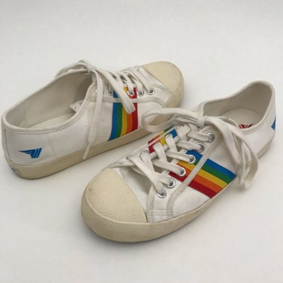 gola rainbow stripe sneakers